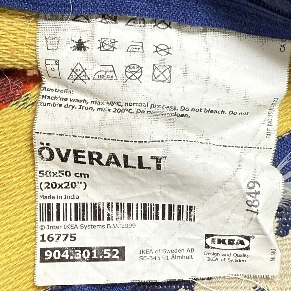 Ikea Overallt Pillow Cushion‎ Cover Size:20